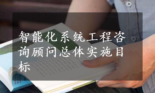 智能化系统工程咨询顾问总体实施目标