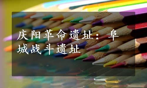 庆阳革命遗址：阜城战斗遗址