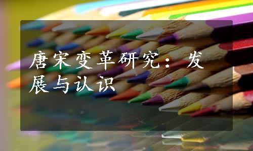 唐宋变革研究：发展与认识