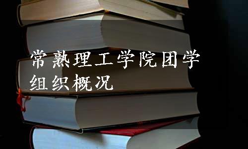 常熟理工学院团学组织概况