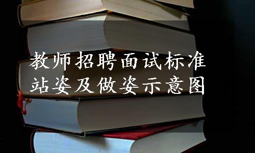 教师招聘面试标准站姿及做姿示意图