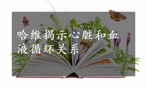 哈维揭示心脏和血液循环关系