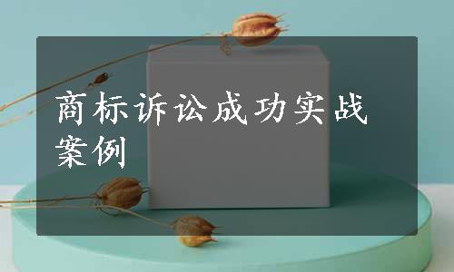 商标诉讼成功实战案例