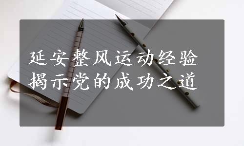 延安整风运动经验揭示党的成功之道