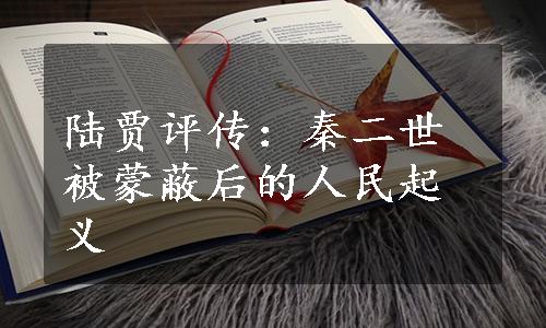 陆贾评传：秦二世被蒙蔽后的人民起义