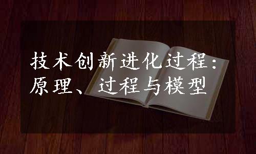 技术创新进化过程:原理、过程与模型