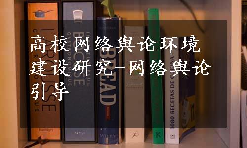 高校网络舆论环境建设研究-网络舆论引导