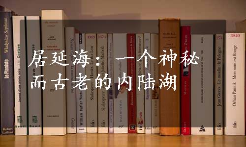 居延海：一个神秘而古老的内陆湖