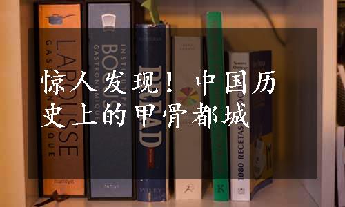 惊人发现！中国历史上的甲骨都城