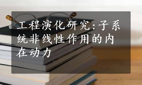 工程演化研究:子系统非线性作用的内在动力