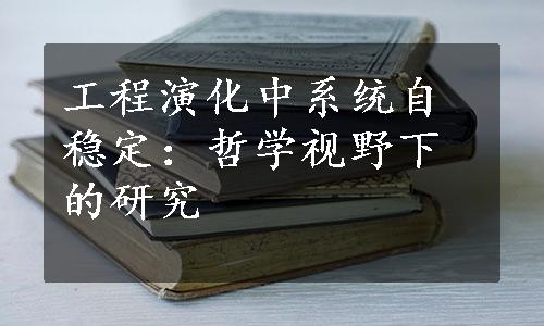 工程演化中系统自稳定：哲学视野下的研究