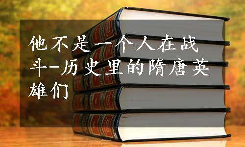 他不是一个人在战斗-历史里的隋唐英雄们