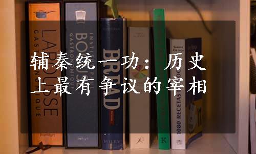 辅秦统一功：历史上最有争议的宰相