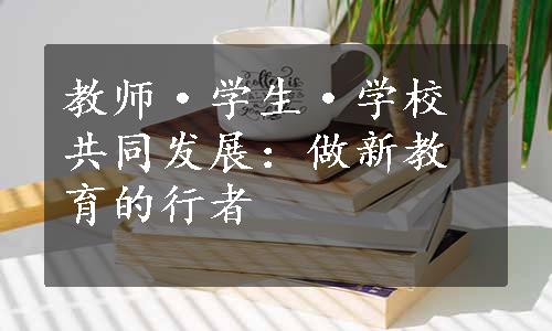 教师·学生·学校共同发展：做新教育的行者