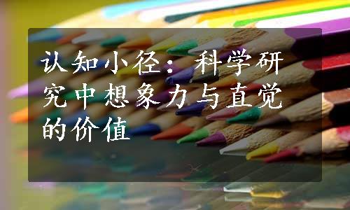 认知小径：科学研究中想象力与直觉的价值