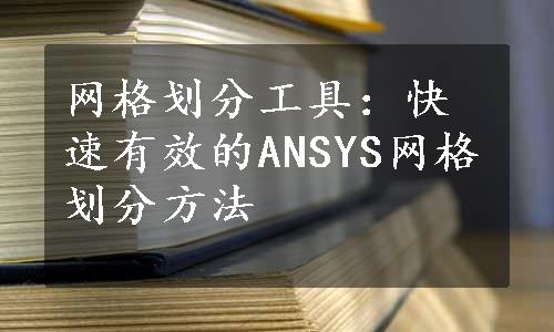 网格划分工具：快速有效的ANSYS网格划分方法