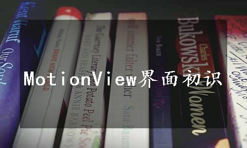 MotionView界面初识