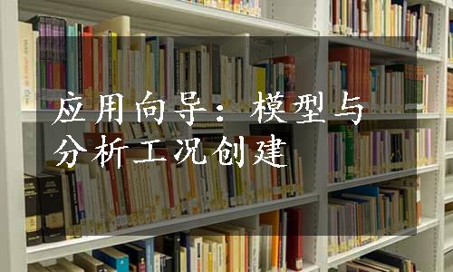 应用向导：模型与分析工况创建