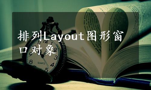 排列Layout图形窗口对象