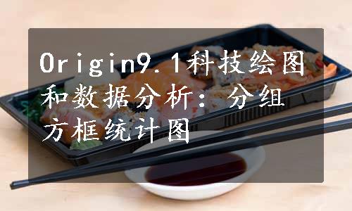 Origin9.1科技绘图和数据分析：分组方框统计图