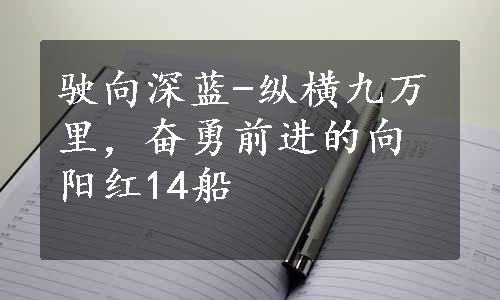 驶向深蓝-纵横九万里，奋勇前进的向阳红14船