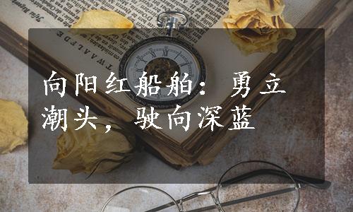 向阳红船舶：勇立潮头，驶向深蓝