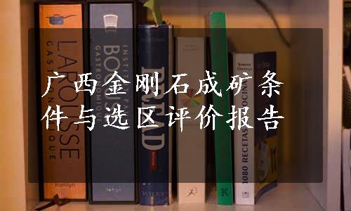 广西金刚石成矿条件与选区评价报告