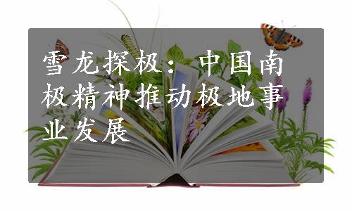 雪龙探极：中国南极精神推动极地事业发展