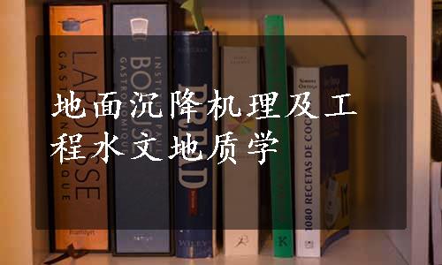 地面沉降机理及工程水文地质学