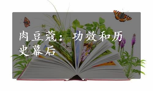 肉豆蔻：功效和历史幕后