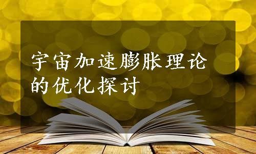 宇宙加速膨胀理论的优化探讨