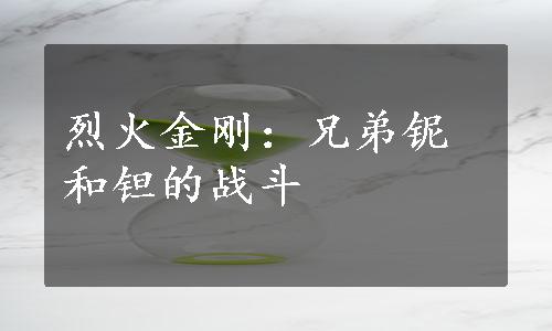 烈火金刚：兄弟铌和钽的战斗