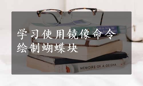 学习使用镜像命令绘制蝴蝶块