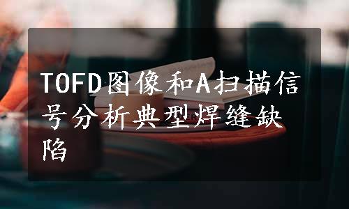 TOFD图像和A扫描信号分析典型焊缝缺陷