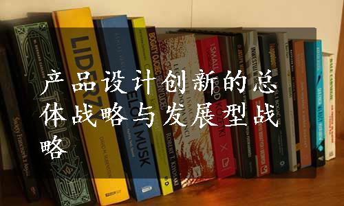 产品设计创新的总体战略与发展型战略