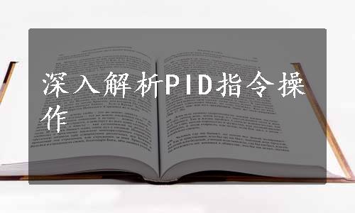 深入解析PID指令操作