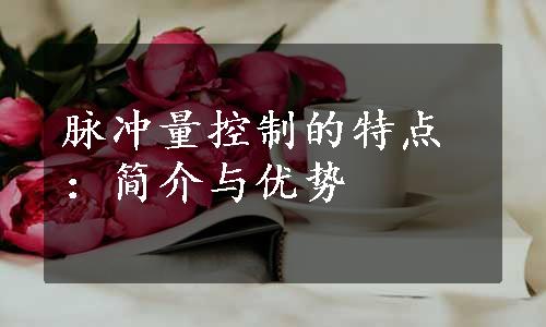 脉冲量控制的特点：简介与优势