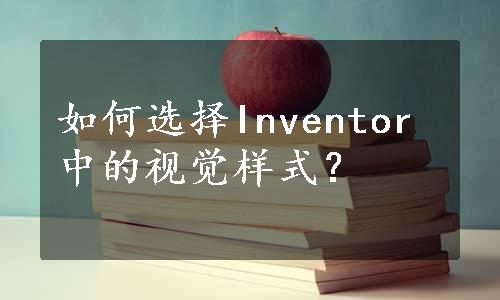 如何选择Inventor中的视觉样式？