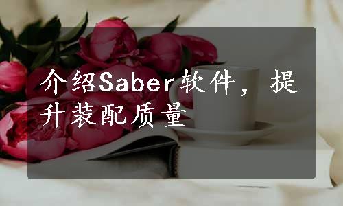 介绍Saber软件，提升装配质量