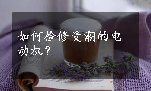 如何检修受潮的电动机？