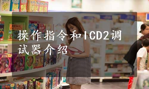 操作指令和ICD2调试器介绍