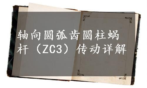 轴向圆弧齿圆柱蜗杆（ZC3）传动详解