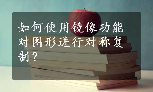 如何使用镜像功能对图形进行对称复制？