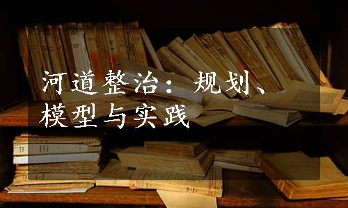 河道整治：规划、模型与实践