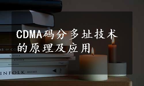 CDMA码分多址技术的原理及应用