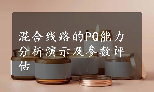 混合线路的PQ能力分析演示及参数评估