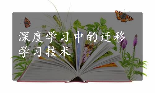 深度学习中的迁移学习技术