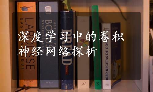 深度学习中的卷积神经网络探析