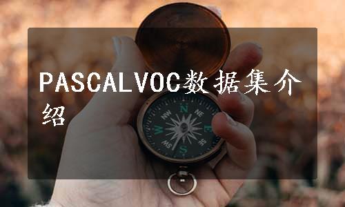 PASCALVOC数据集介绍