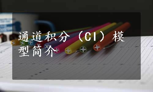 通道积分（CI）模型简介